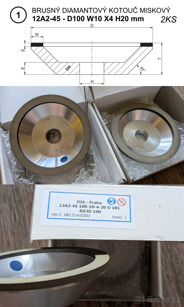 Brusné a řezací diamantové kotouče - 2