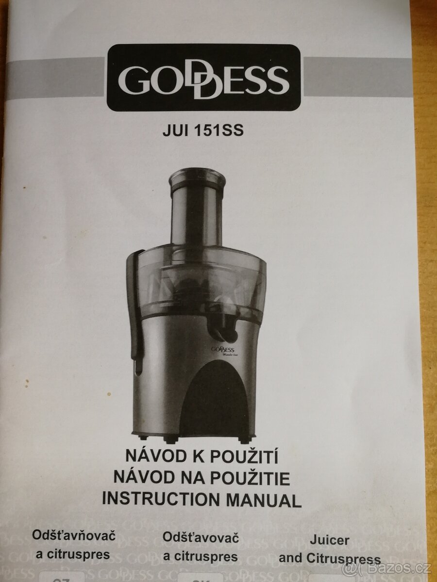 Prodám odšťavňovač - 2