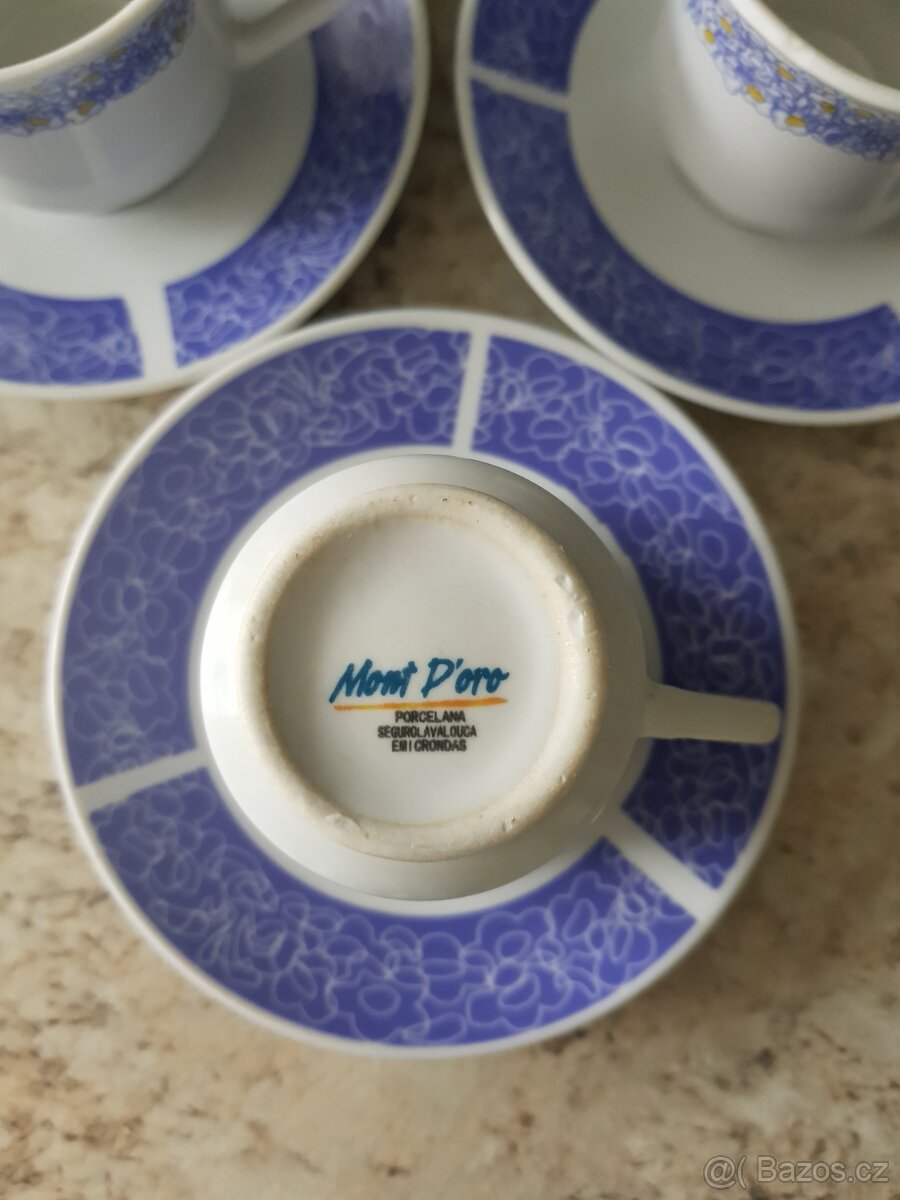 Sada mini hrníčků s podšálky - 2