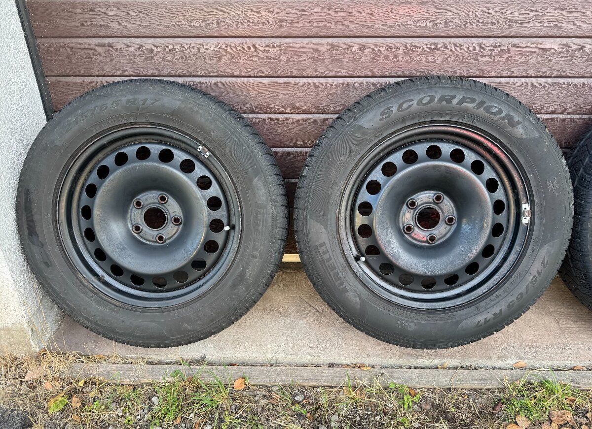 Originální plechové disky VW AG 5x112 R17 - 2