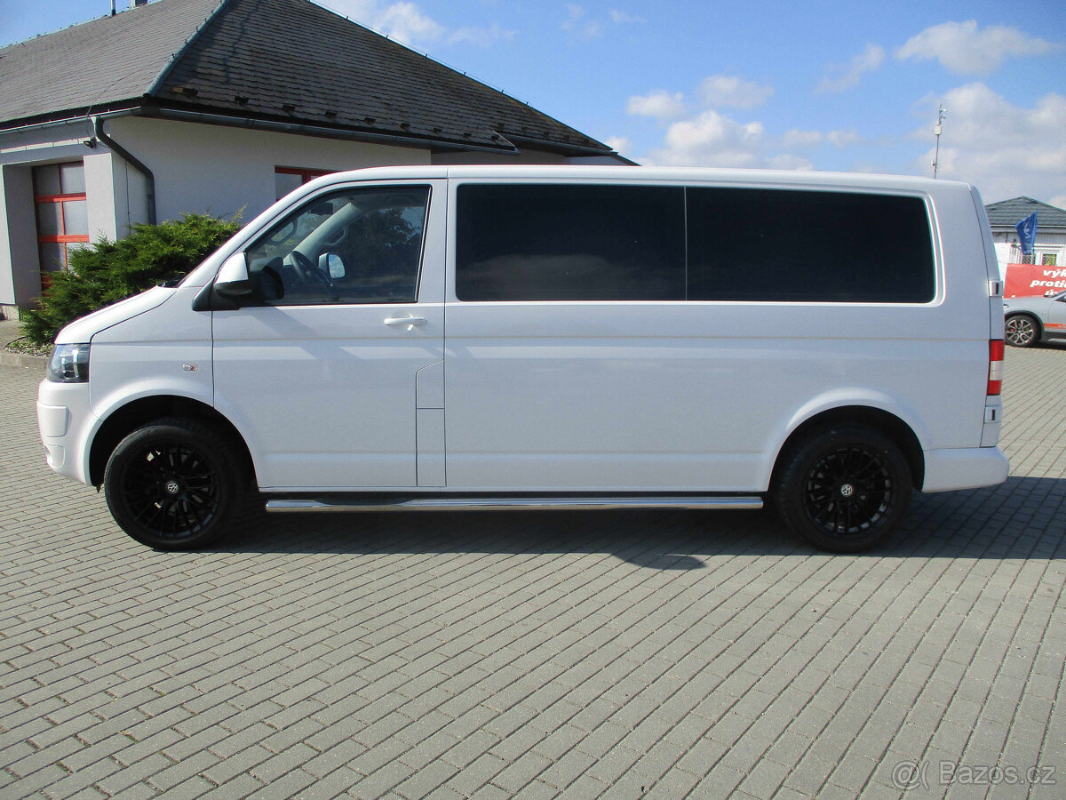 VW TRANSPORTER 2,0TDI 84kw LONG 5míst Tažné 2013 DPH - 2