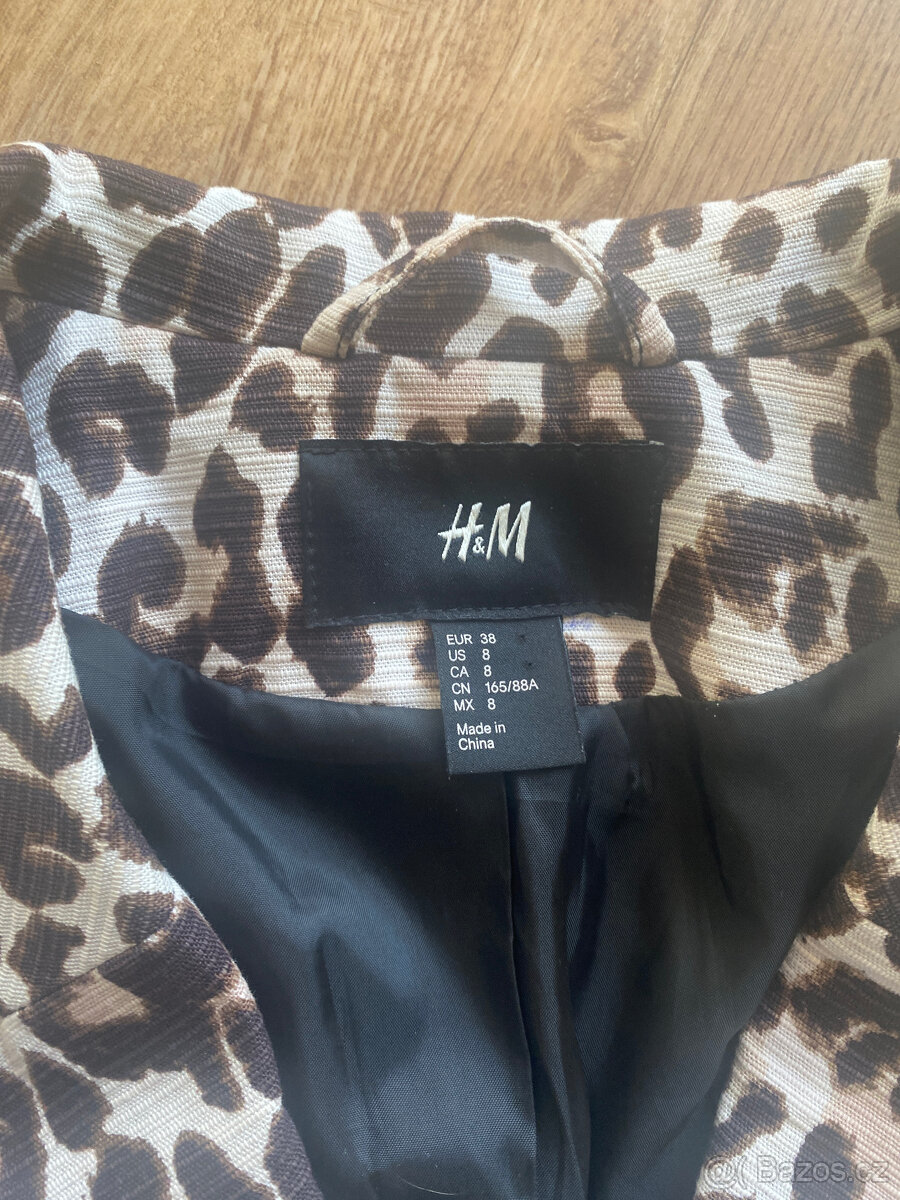 H&M Dámské sako s leopardím vzorem M/38 - 2