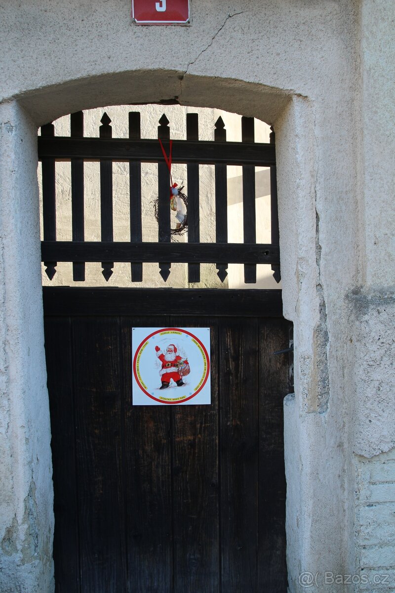 Dekorace Vánoční cedule plechová - 2