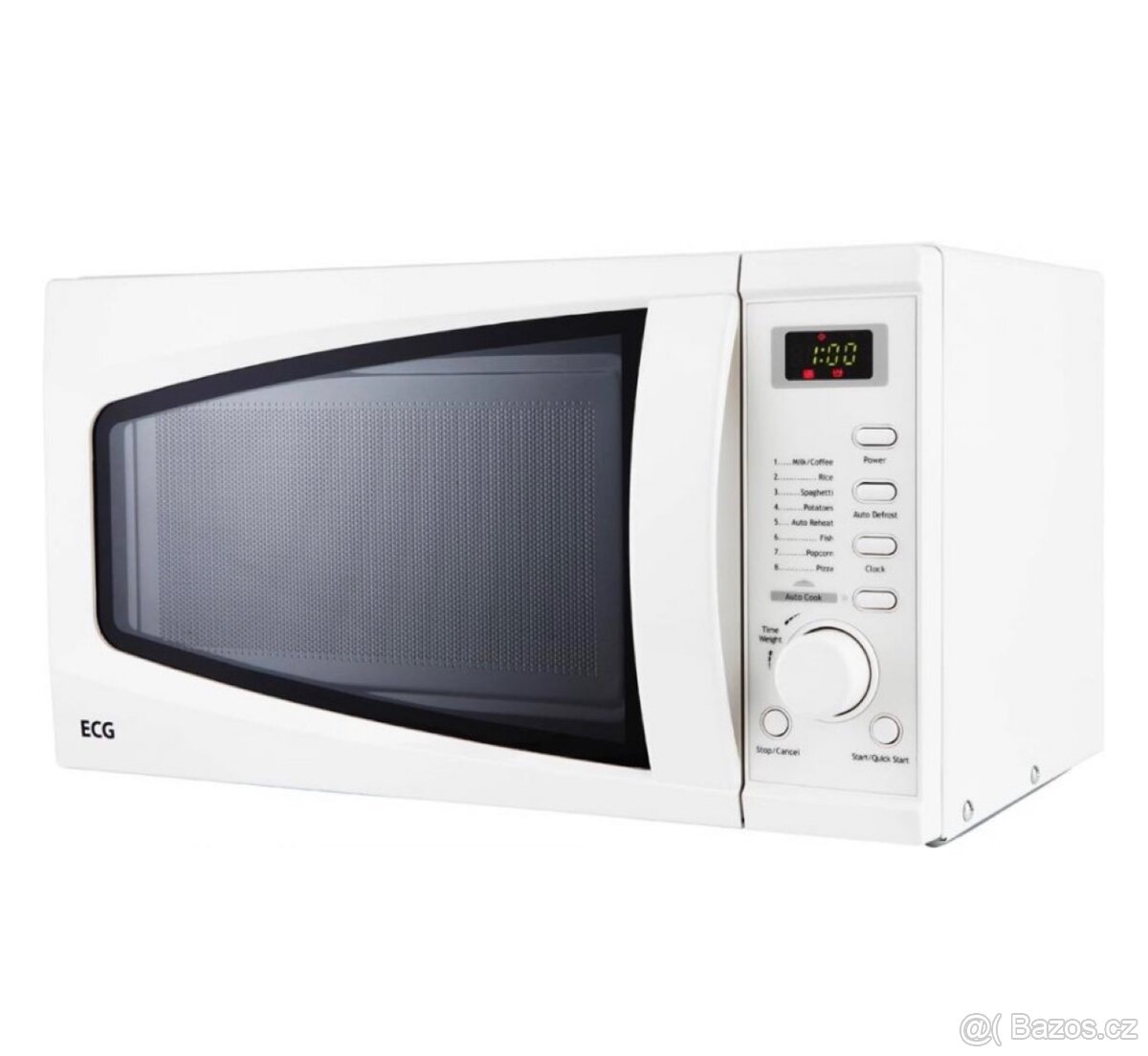 Mikrovlnná trouba ECG – bílá, jednoduché ovládání - 2