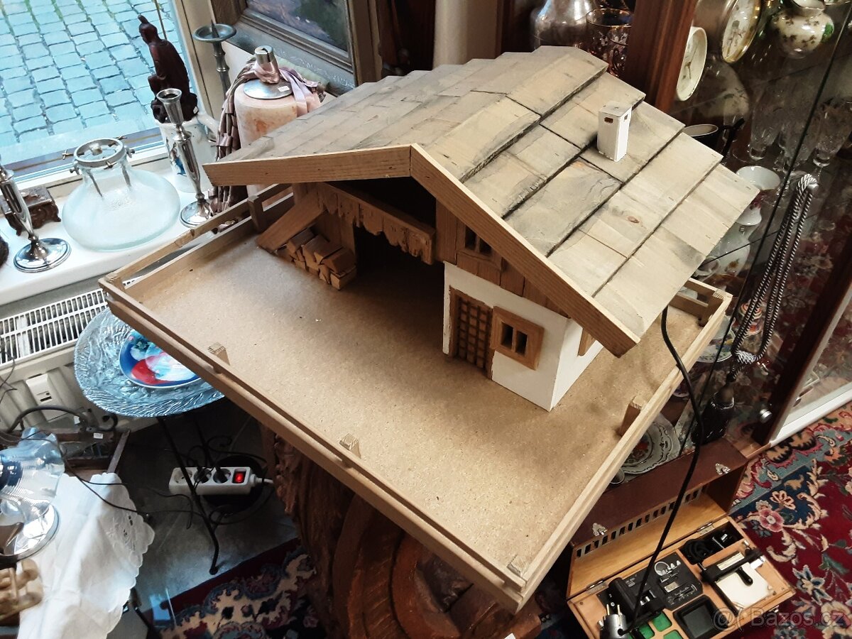 Dřevěný model Alpského srubu - 2