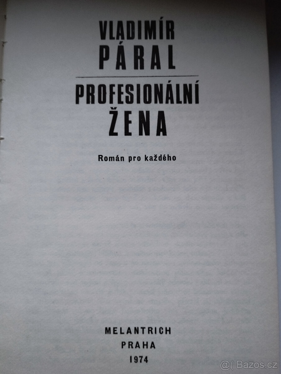 kniha, Profesionální žena - 2