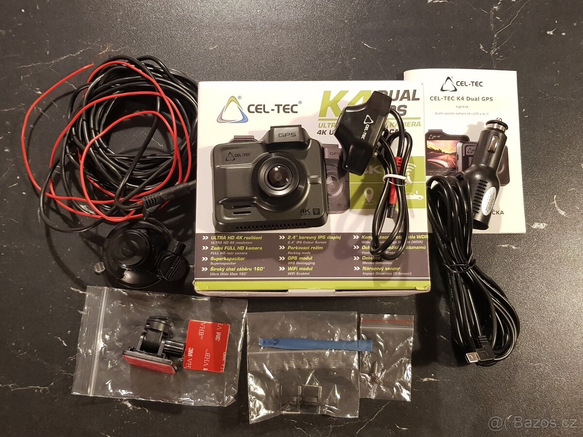 Palubní kamera CEL-TEC 4K DUAL GPS - 2