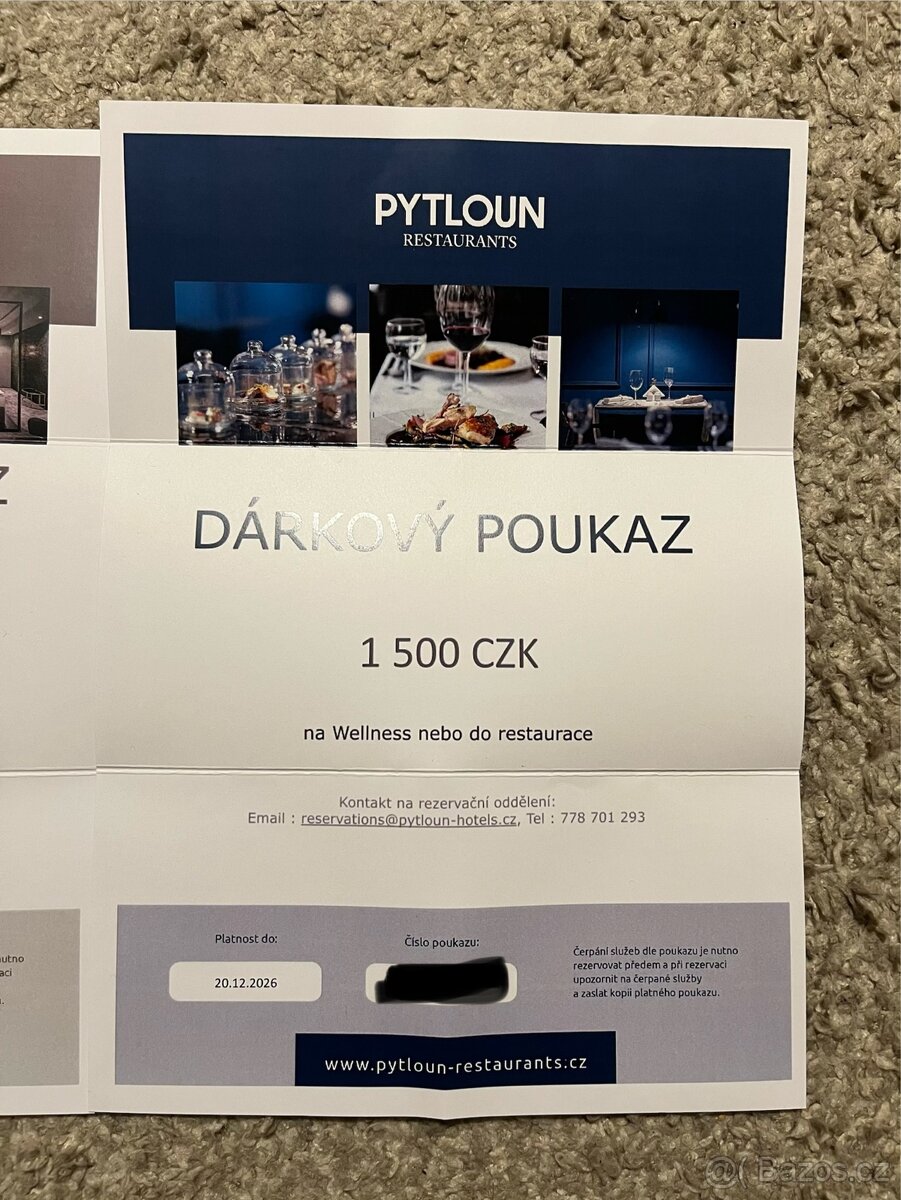 Dárkový poukaz Pytloun - 2