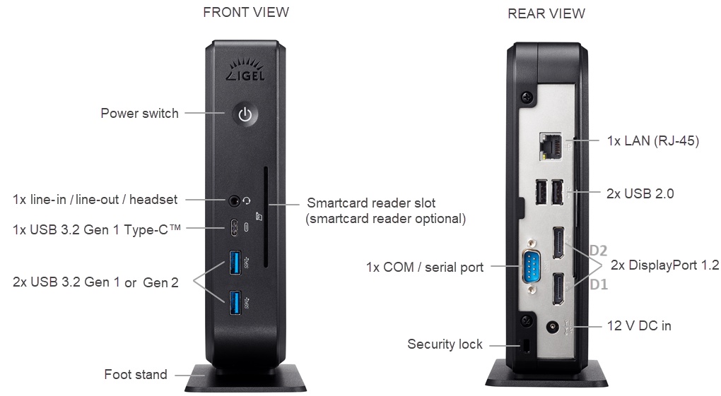 IGEL M350c, AMD Ryzen 1505G thin client - 2