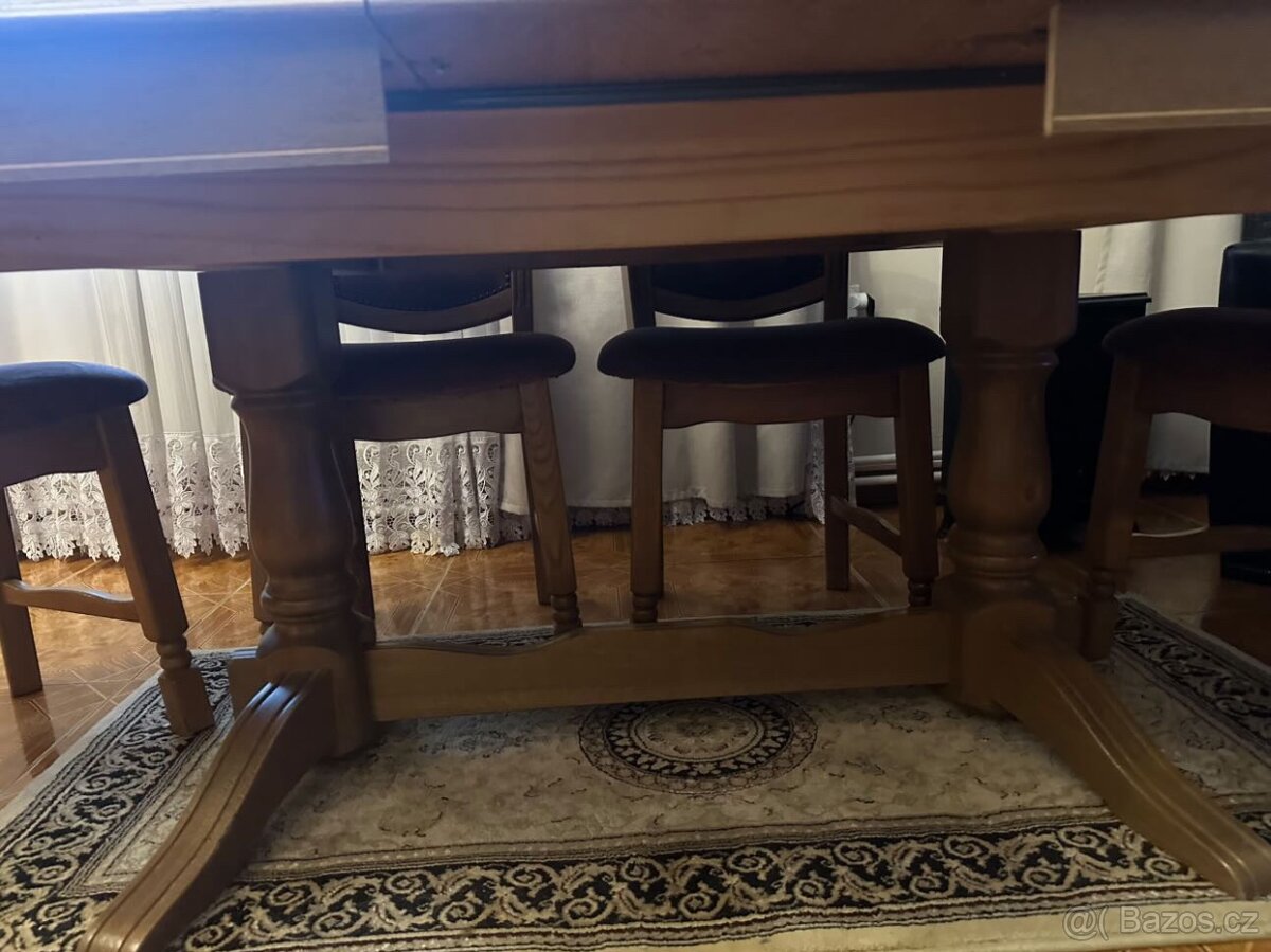 Jídelní set, stůl se 6ti židlemi - 2