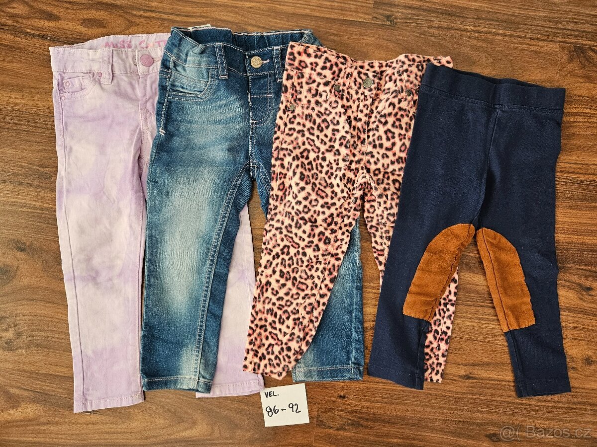 Dívčí kalhoty, tepláčky, sukně 80-86/92 - 2