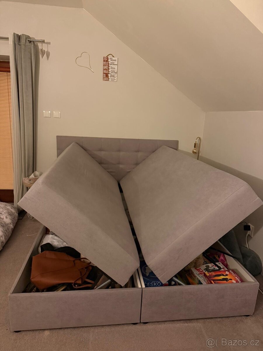 Celočalouněná postel 160x200cm - 2