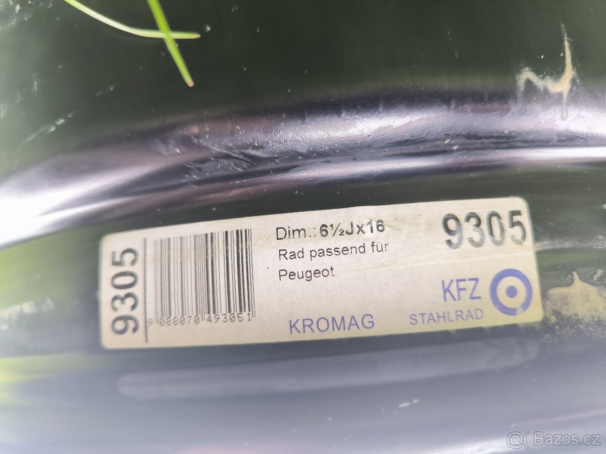 4x plechový disk 16" 5x108 - 2