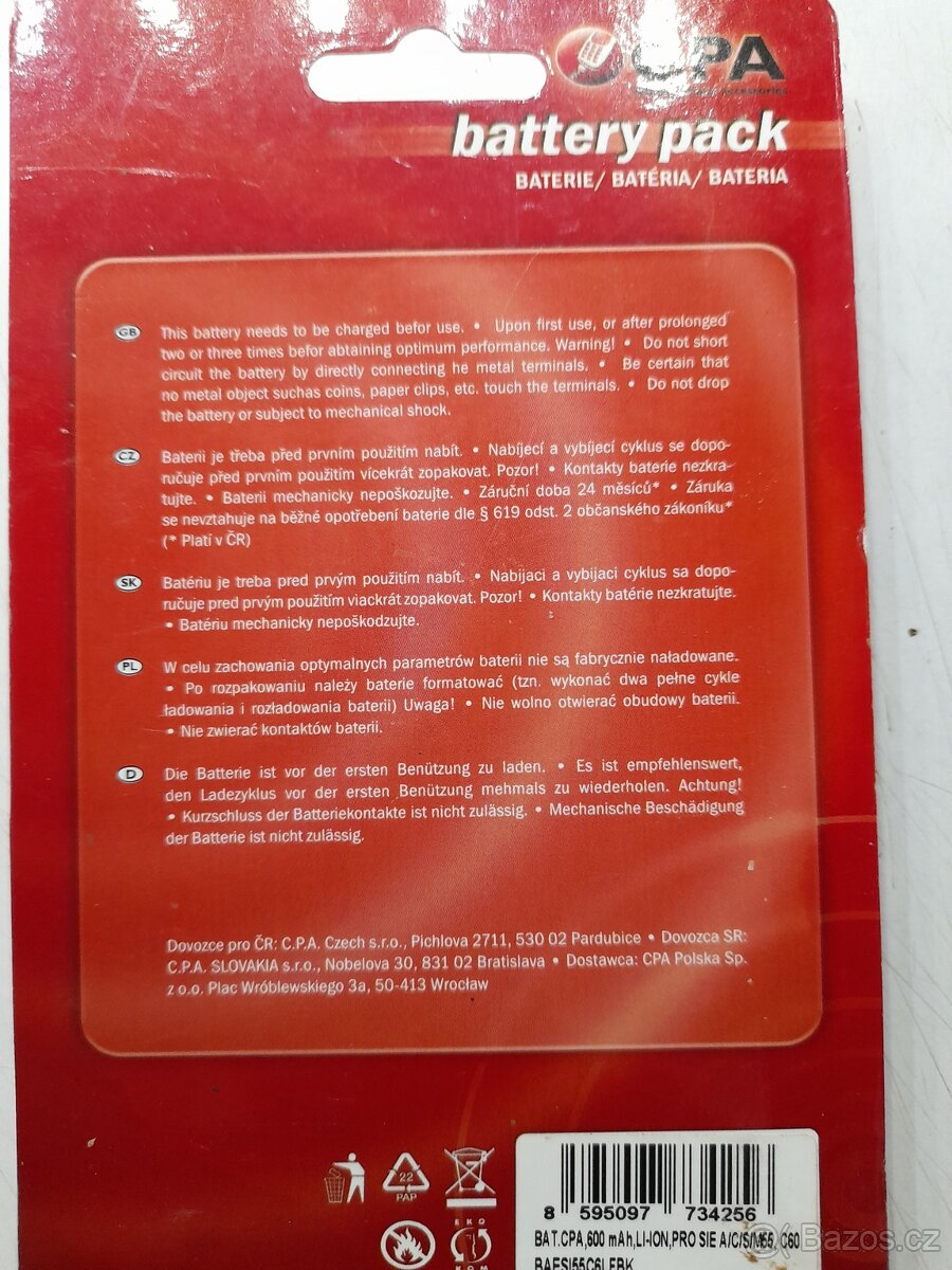 Prodám baterii - 2