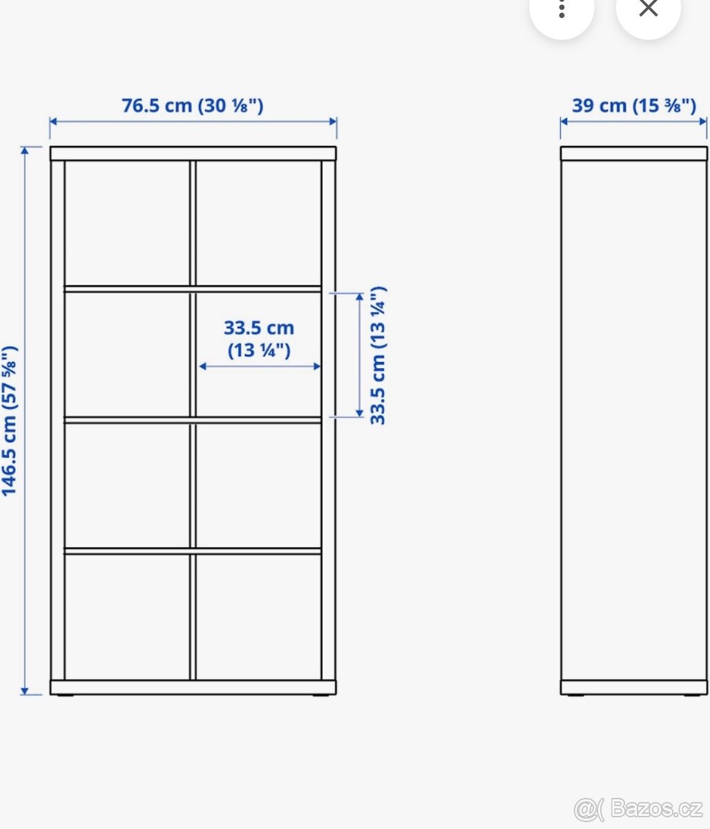 Policový díl Kallax Ikea - 2
