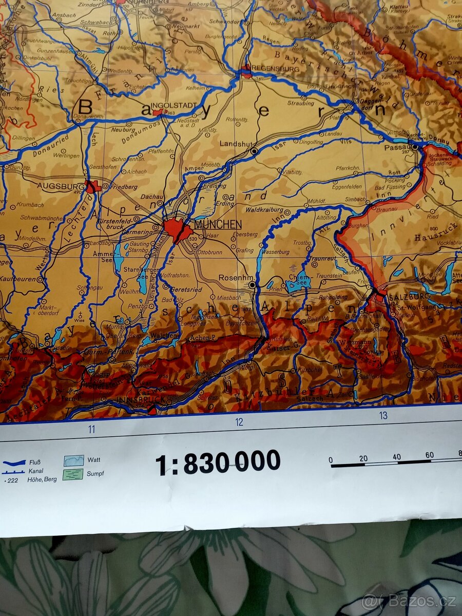 Mapa Německa - 2