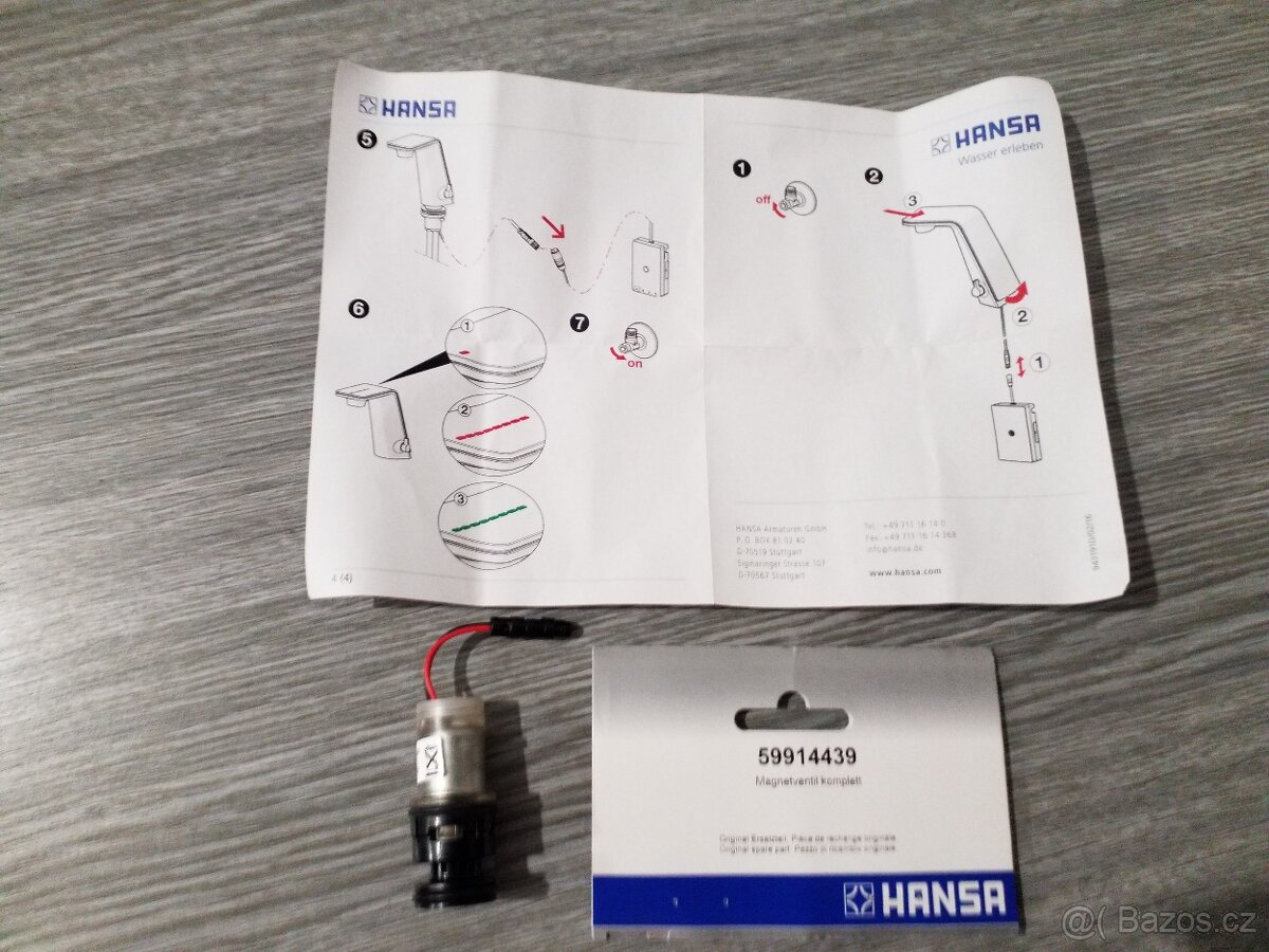 Hansa - Elektromagnetický ventil 59914439 - 2