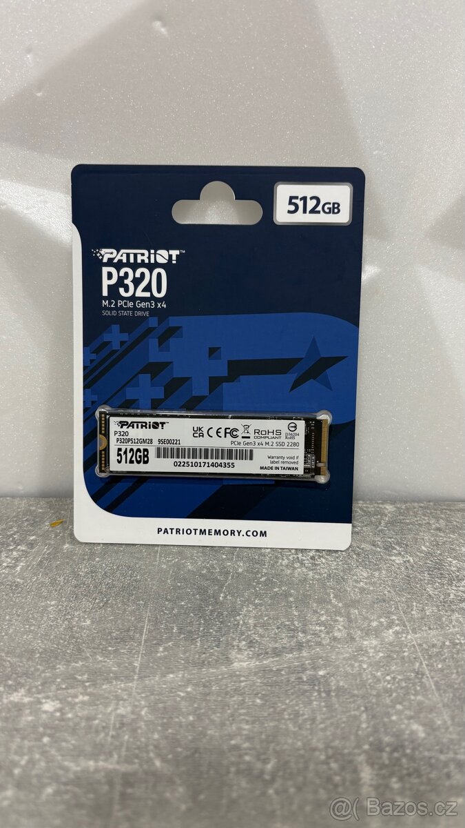 Patriot m.2 NVMe 512 GB NOVY - 2