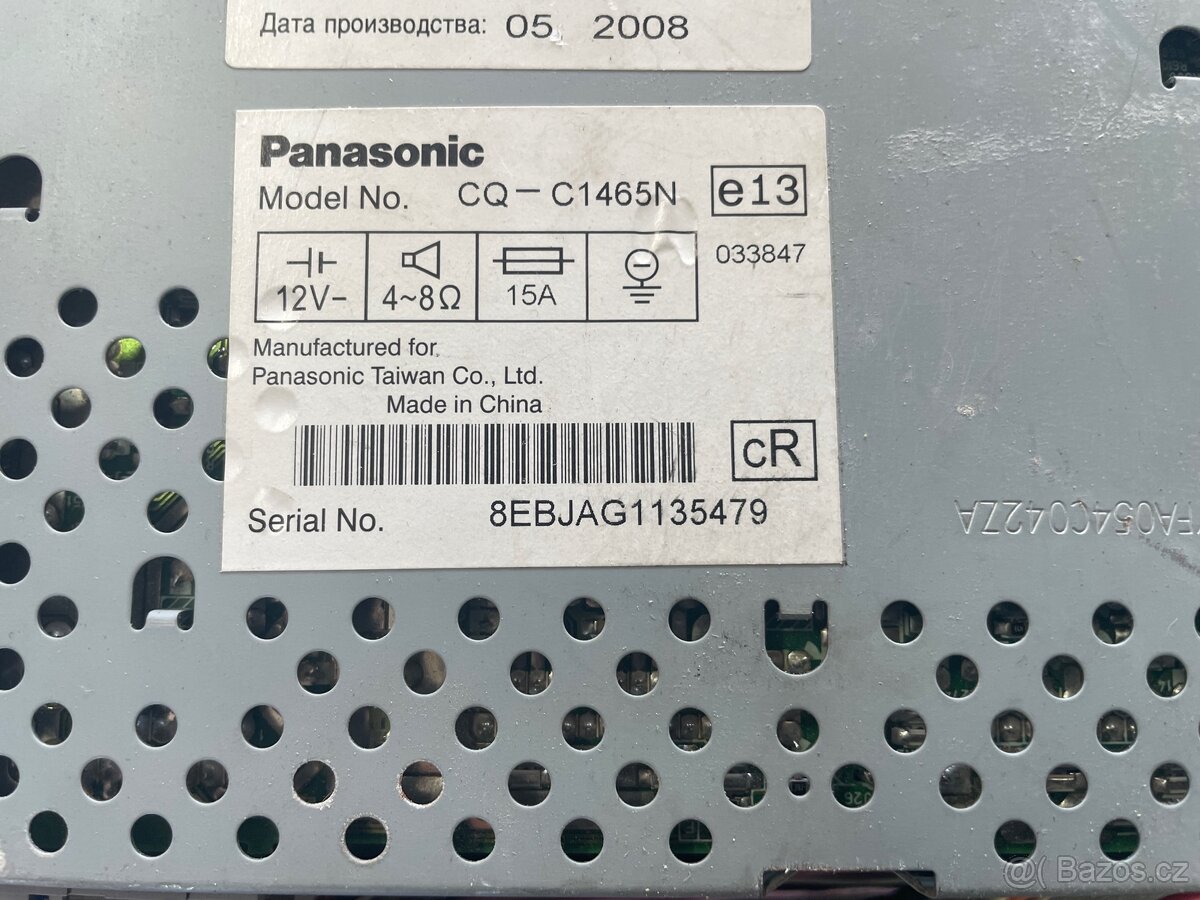 Autorádio Panasonic - 2