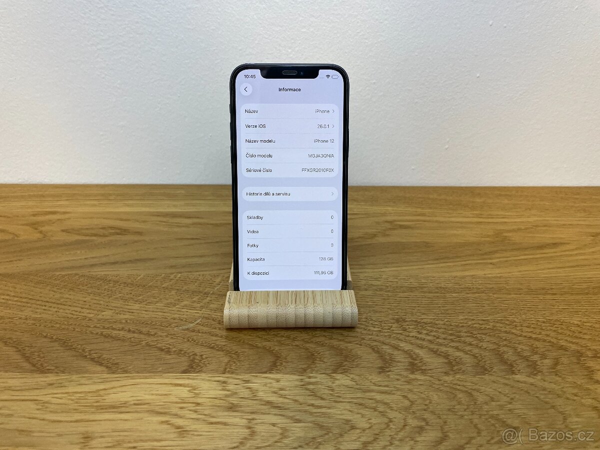 Apple iPhone 12 128GB Black - perfektní stav,baterie 79% - 2