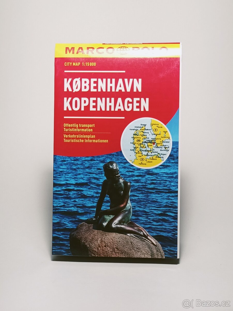 Kodaň, Dansko, Mapa - 2