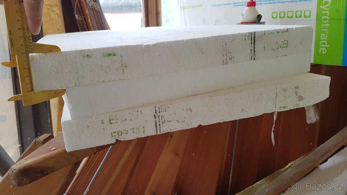 polystyren fasádní, zbytky ze stavby - 2