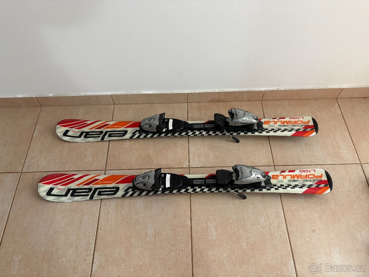 Dětské lyže Elan 100 + lyžáky - 2