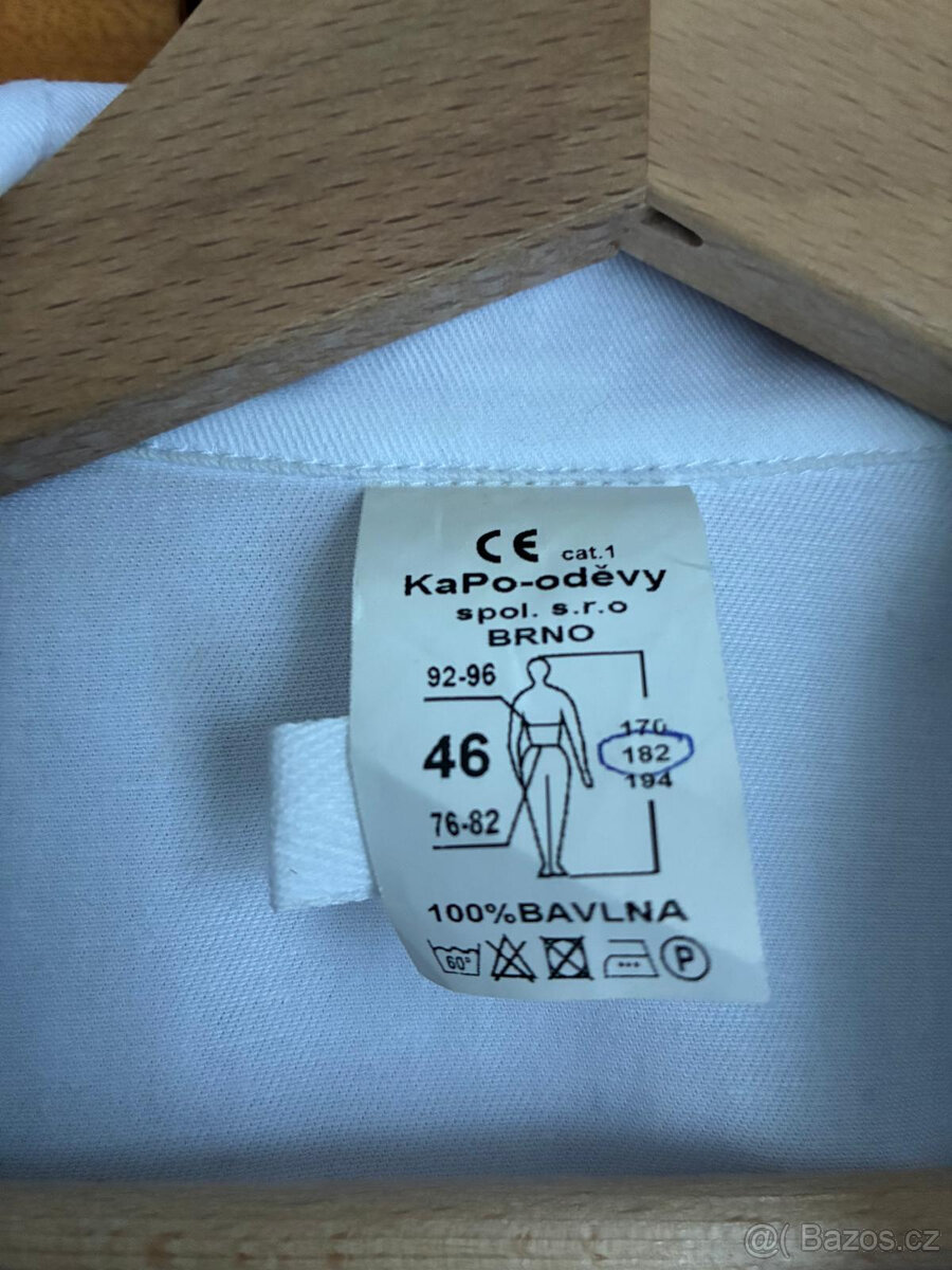 Bílý plášť velikost M/L - 2