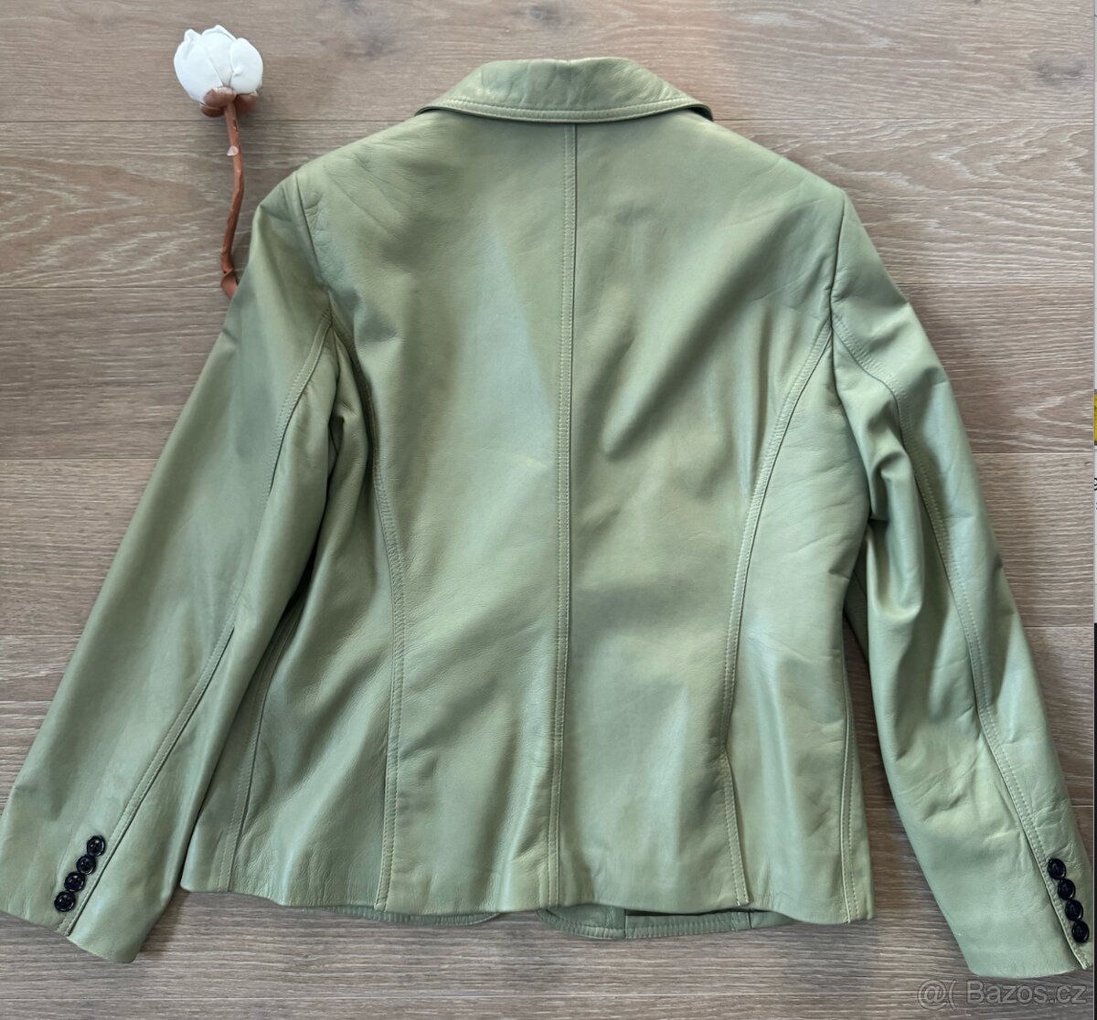 Krasná kožená bunda Bruno Magli, L - 2