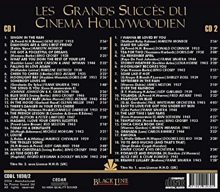 OST:Les Grands Succes du Cinema Hollywoodien (2 CD) nové - 2