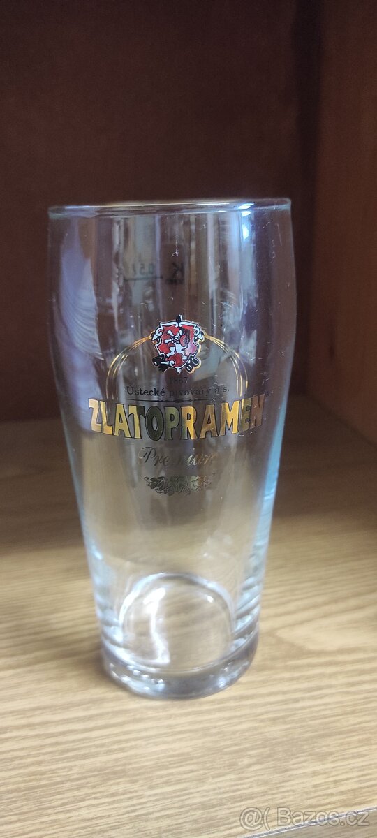 Pivní sklenice Zlatopramen - 2