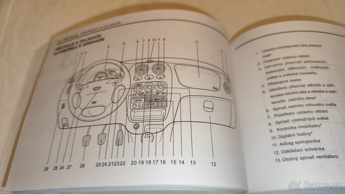 Daewoo MATIZ – návod k obsluze pro uživatele - příručka - 2
