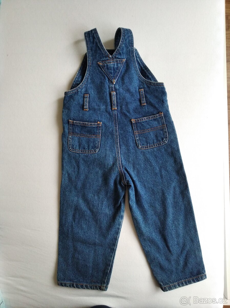 kalhoty riflové s laclem - 2