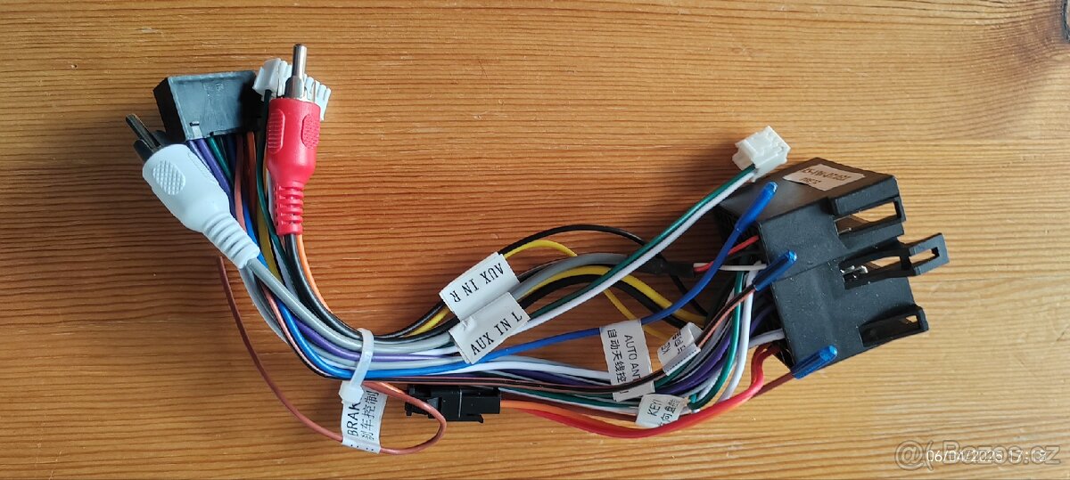 ISO redukční kabel autorádia, NOVÝ - 2