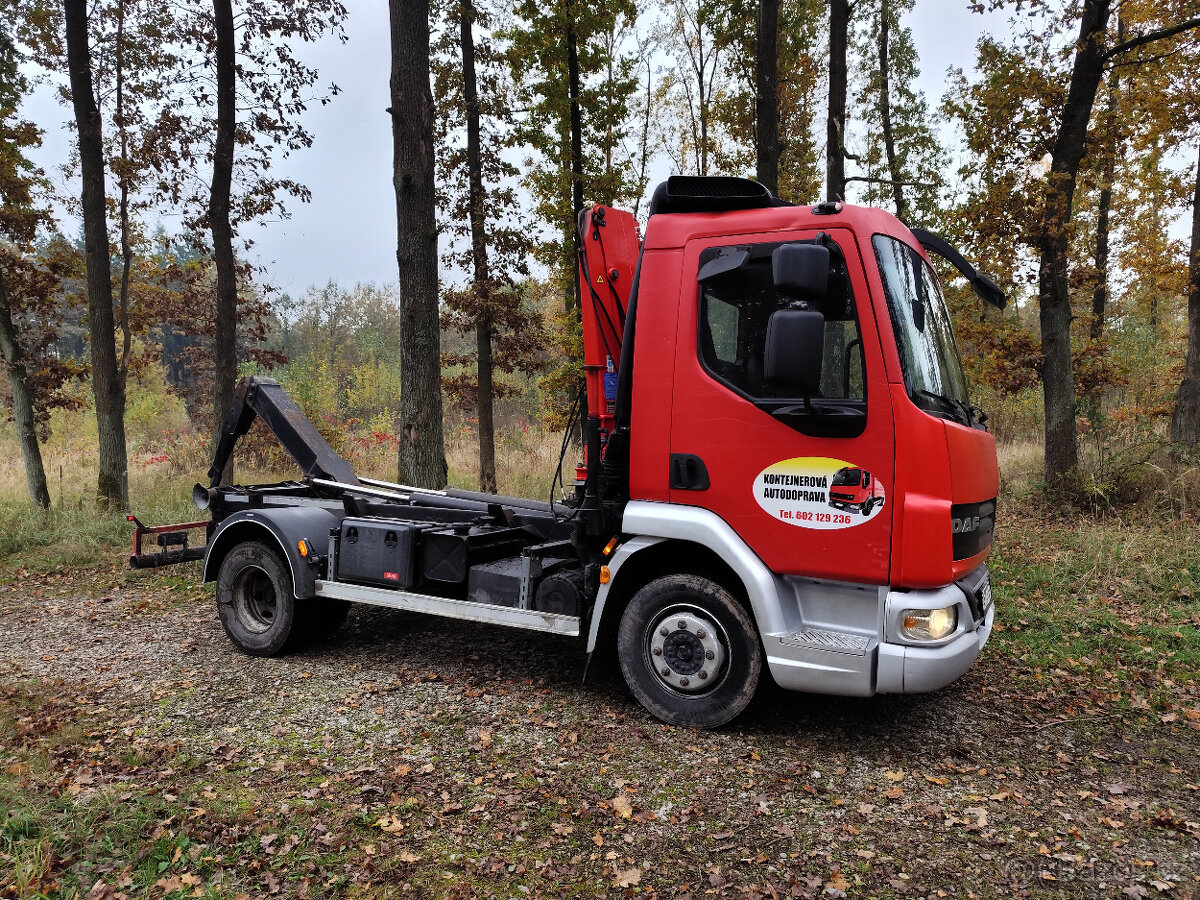 Daf lf 45,nosič kontejnerů+hydraulická ruka - 2