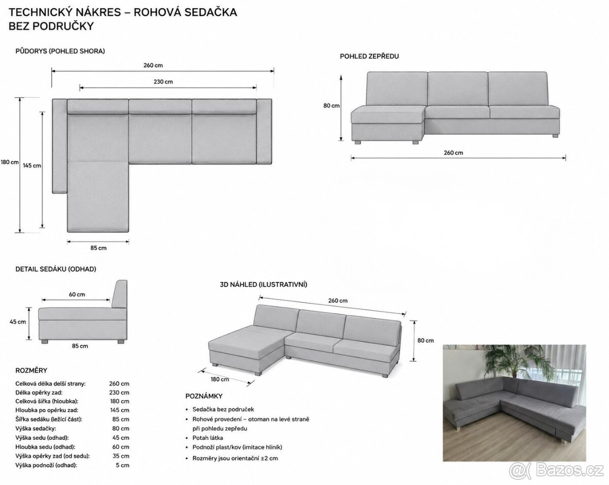 Šedá sedací souprava - 2