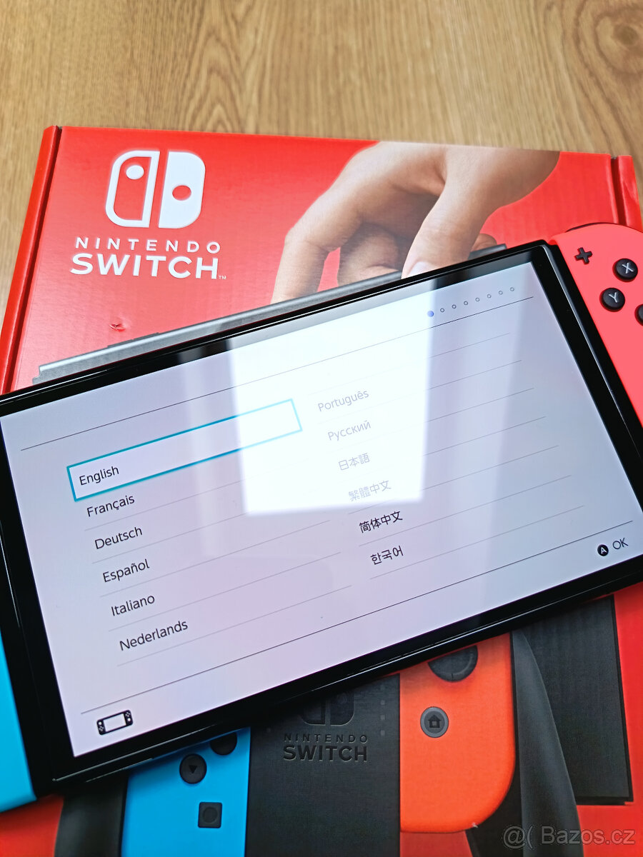 Prodám nové Nintendo Switch OLED (Neon Blue / Red) v záruce - 2