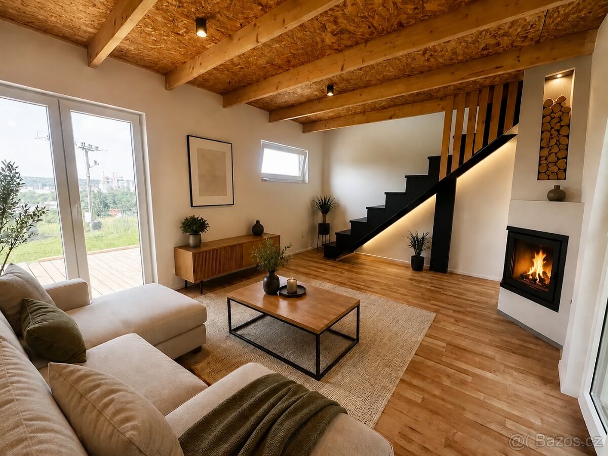 Prodej moderní chaty 3+kk, 55 m², pozemek 355 m² – Rakovník – pohled 2