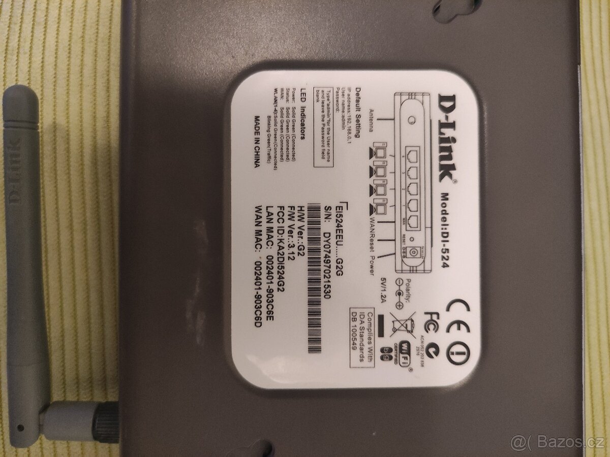 Wi-Fi Router D-link DL-524 - 2