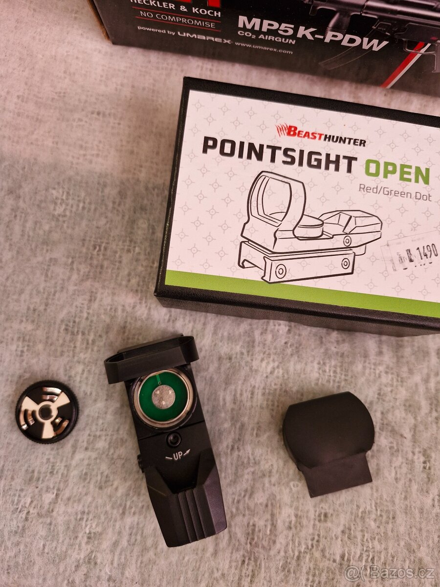 Kolimátor Beast Hunter Open PointSight Red/Green - 2