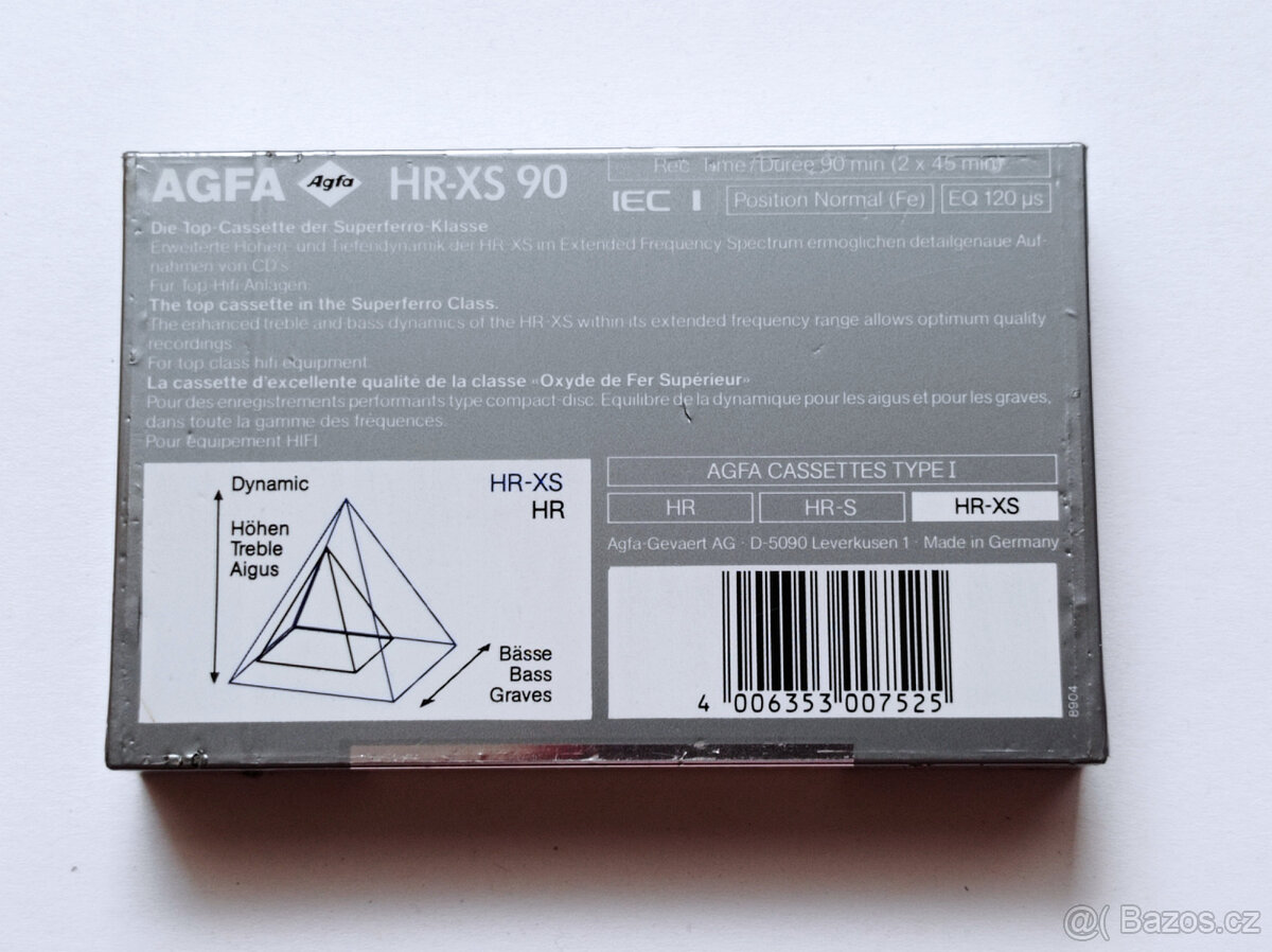 nová audiokazeta AGFA HR-XS - 2