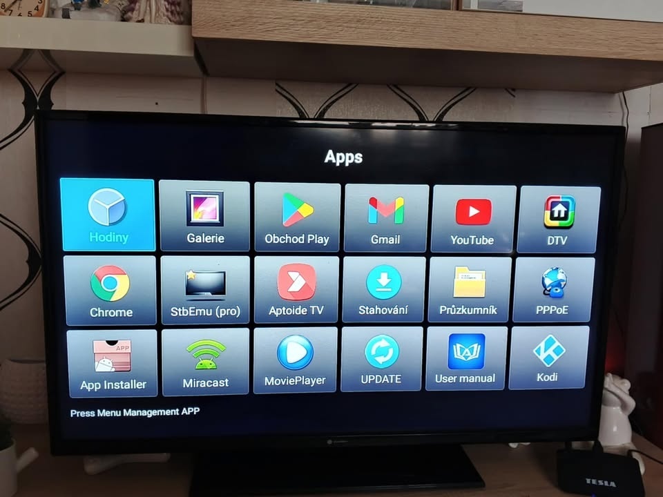 Full HD Televize Gogen TVF40A146 + Setobox DVB-T2 Android - 2