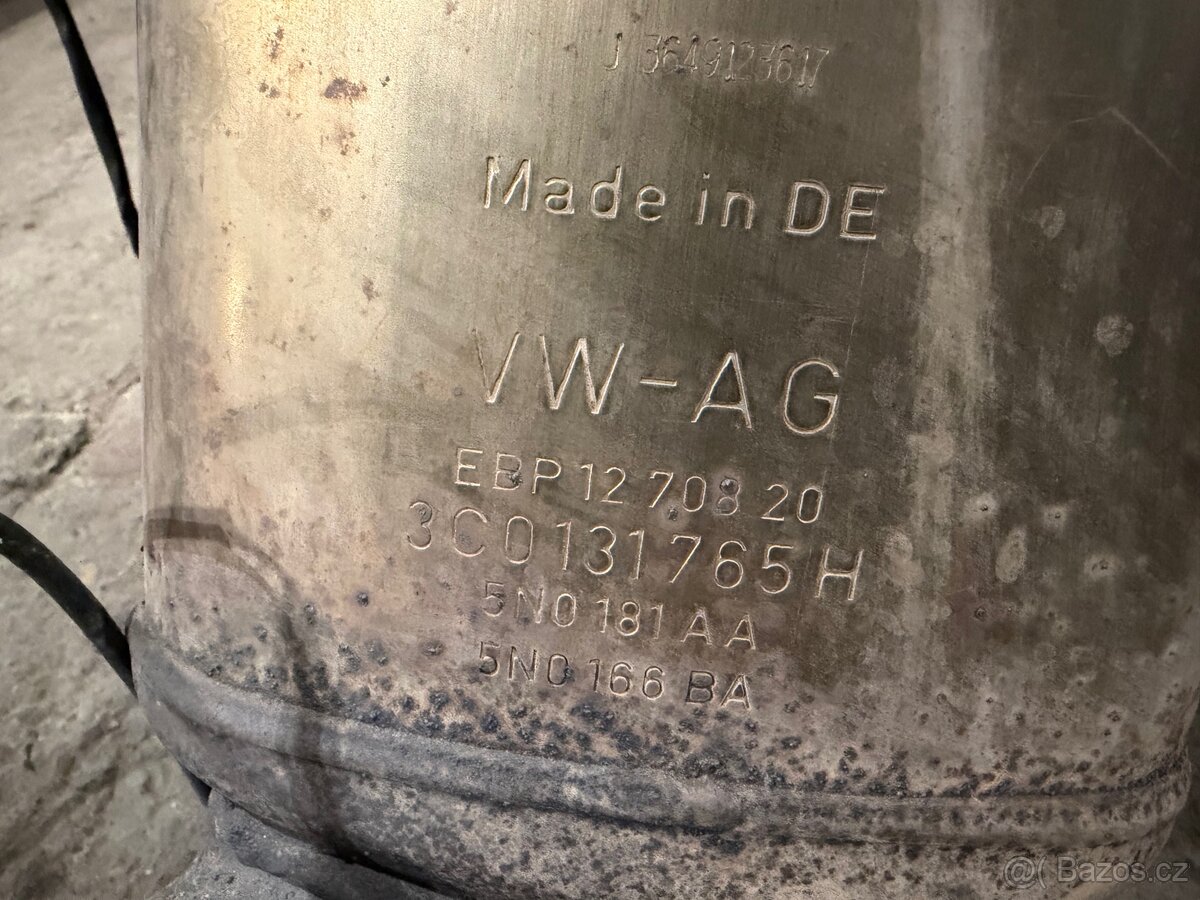 1.6/2.0 tdi DPF filtr pevných částic 3C0131765H - 2