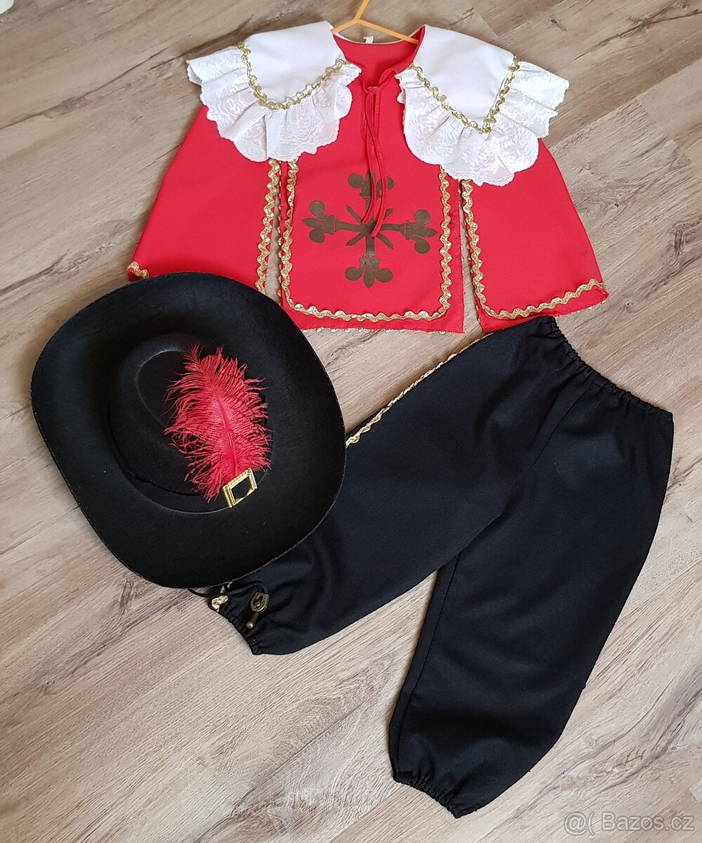 Kostýmek mušketýr. Vel.116. - 2