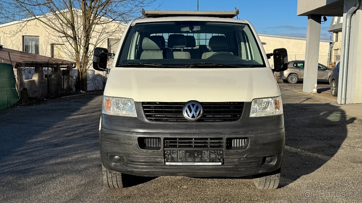 VW Transporter T5 valník, 6míst - 2