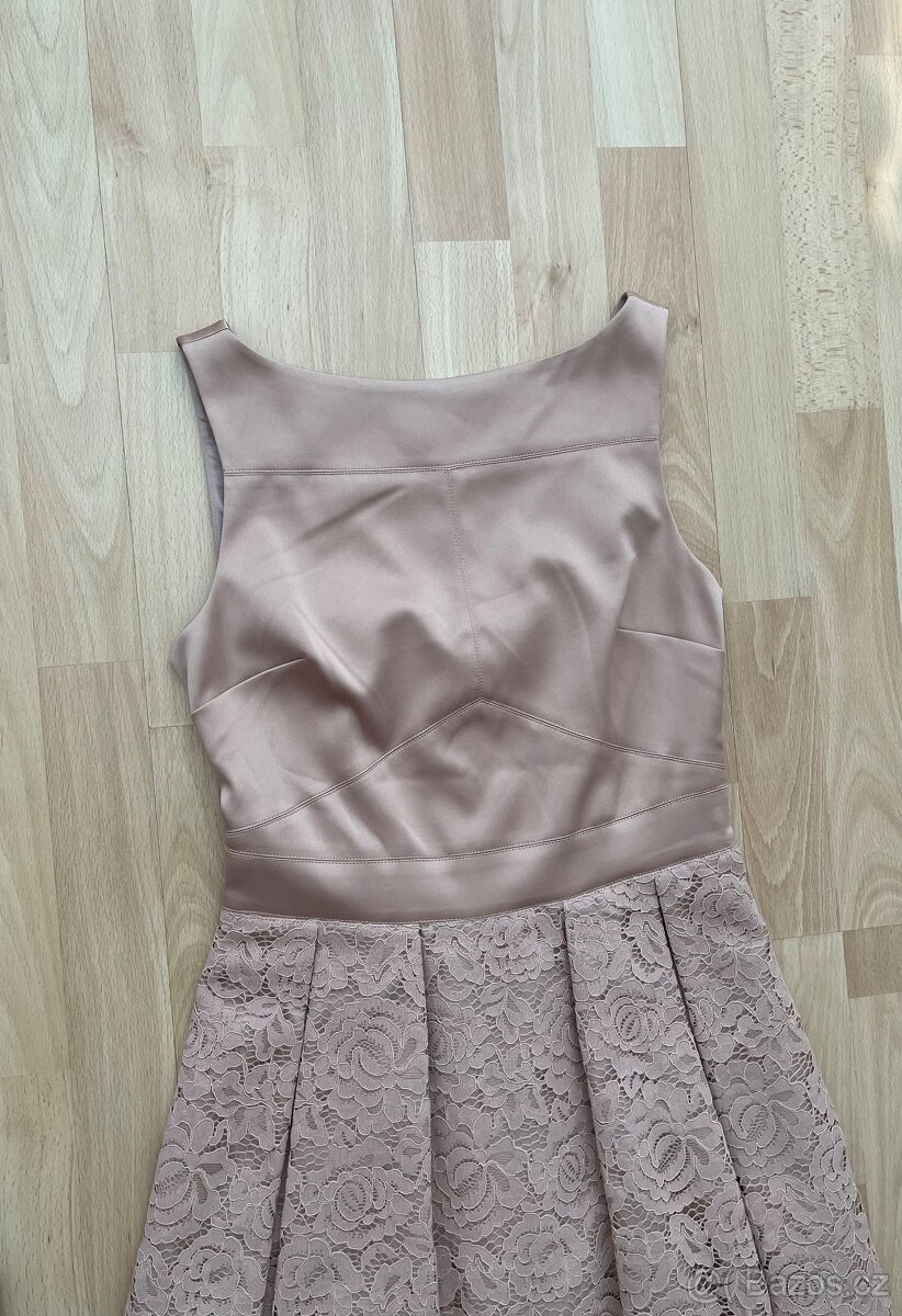Nové béžové šaty Oasis vel. XS - 2