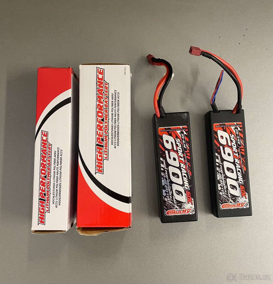 Dvě baterie pro RC modely konektor T-Dean - 2