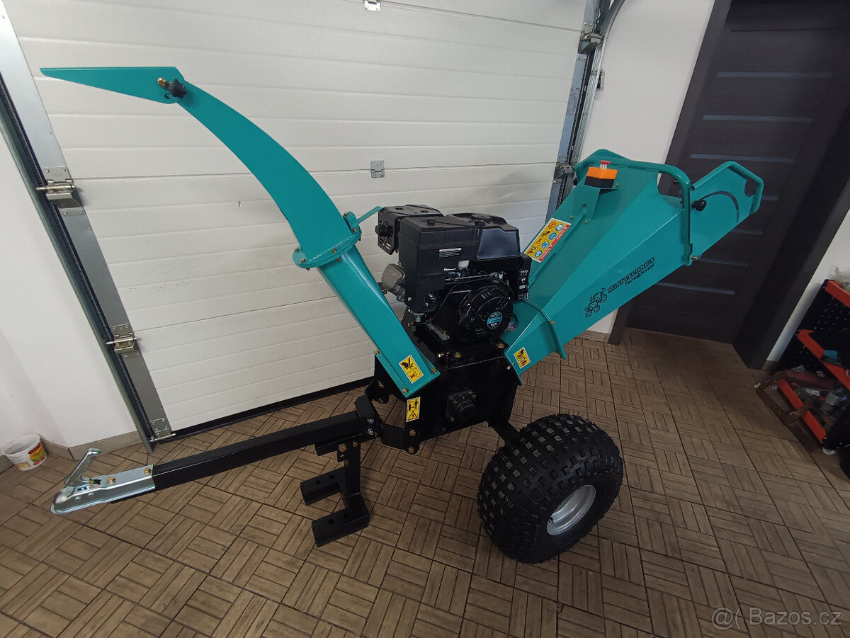 Benzínový štěpkovač za čtyřkolku s motorem 500cc - 2