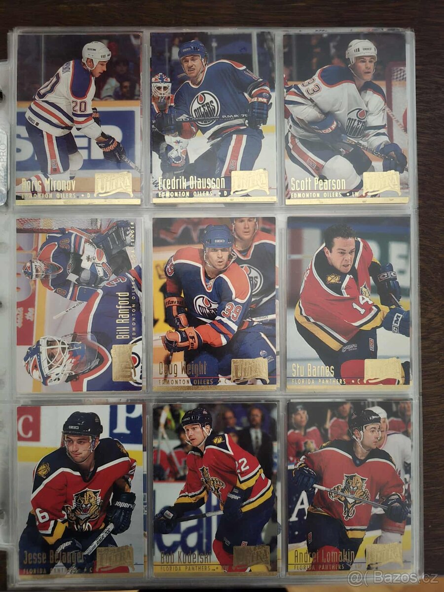 Predám hokejové kartičky ultra fleer 94-95 set prva seria - 2