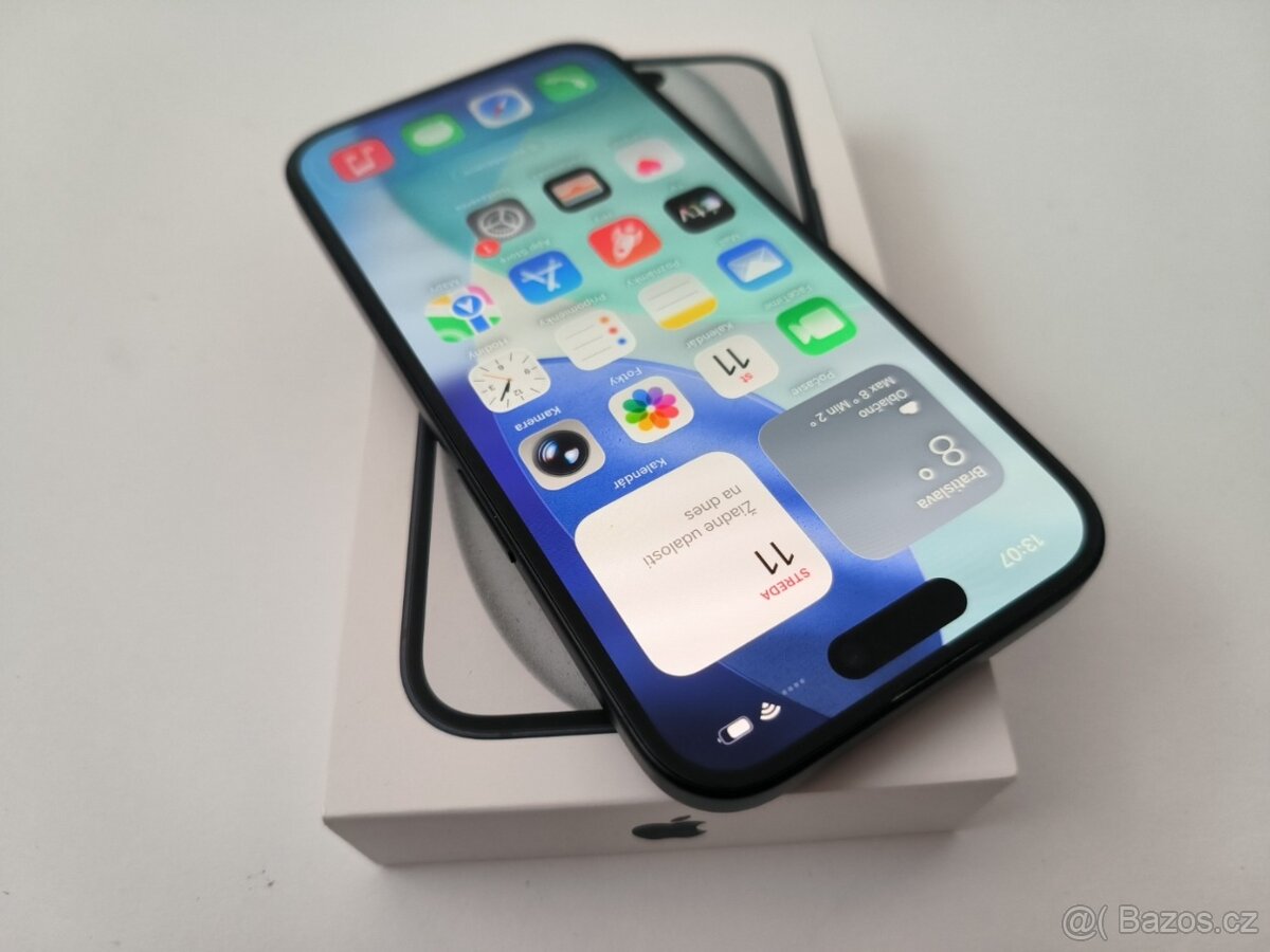 apple iphone 15 128gb Midnight / Batéria 100% - 2